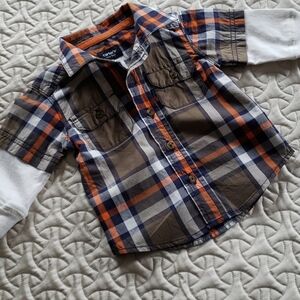 🔶️5 for $30🔶️ Carters Plaid Button Down Shirt